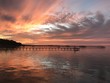 Sunset over water