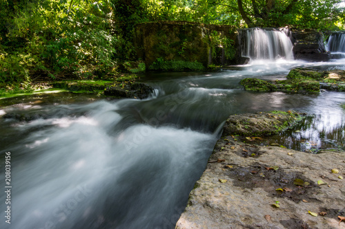 Plakat Waterfalls of Monte Gelato in the Valle del Treja near Mazzano Romano, Lazio, Italy