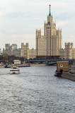 Fototapeta Londyn - Kotelnicheskaya Stalin`s Skyscraper in Moscow, Russia.