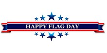 Happy Flag Day Of USA, Web Banner Or Template With Text