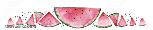 swiezy-czerwony-arbuz-na-bialym-odosobnionym-tle-ilustracja-akwarela-pojecie