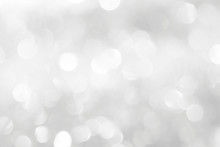 A Brilliant Blurry White Background For A Festive Mood. Template For Greeting Card For Entertainment.