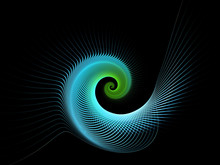 Abstract Fractal Spiral Pattern