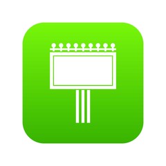 Poster - Board for statistics icon digital green for any design isolated on white vector illustration