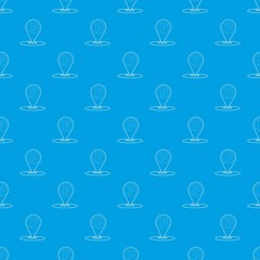 Poster - Map pointer with car parking sign pattern vector seamless blue repeat for any use