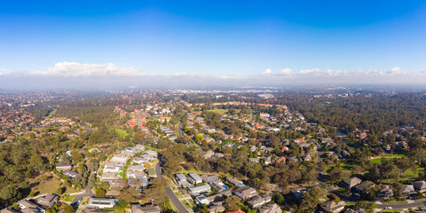 Sticker - View over Macleod in Melbourne