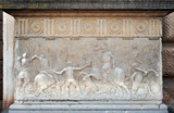 Relieves de batallas, Palacio de Carlos V en la Alhambra de Granada, España
