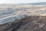 Fototapeta  - aerial view of coal mine in Poland