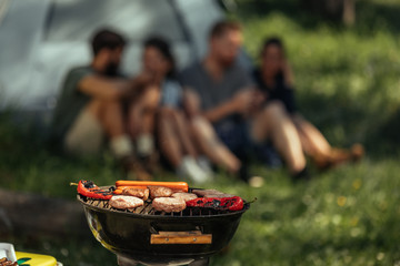 Grilling some tender meat