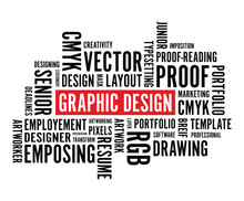 Graphic Design Word Background