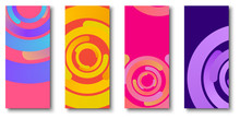 Colorful Backgrounds With Bright Circles Pattern.