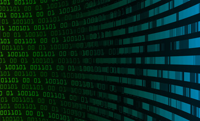 binary circuit board future technology, blue cyber security concept background, abstract hi speed di