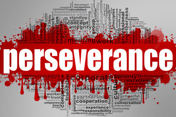 Perseverance word cloud