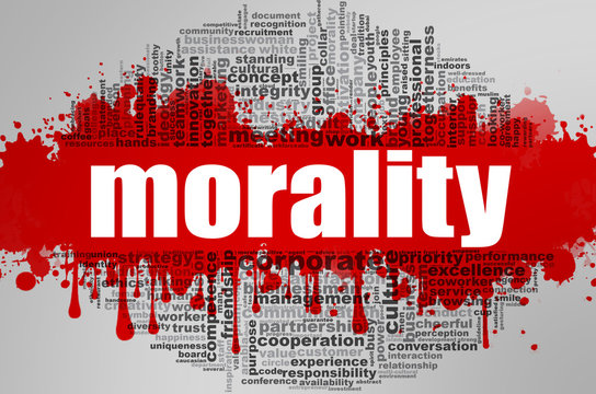 Morality word cloud
