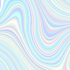Poster - Abstract vector pattern. Curved wavy psychedelic irregular lines.