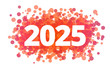 Jahr 2025 - dynamische rote Punkte