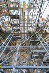  Scaffolding and steel pipes structure