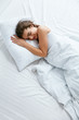 © puhhha - Healthy Sleep. Woman Sleeping On White Bedding