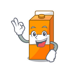 Okay package juice character cartoon