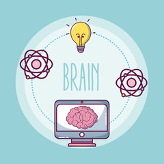 Wall Mural - Brain and intelligence concept