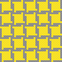 Aufkleber - seamless geometric pattern. Yellow vector background