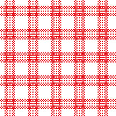Aufkleber - embroidered good like old handmade cross-stitch pattern. Seamless ornament in vector for serviette or tablecloth