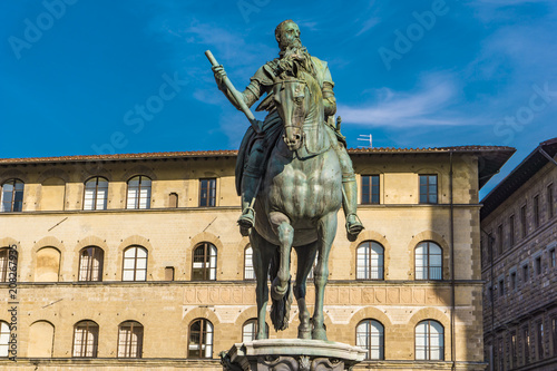 Plakat Konny pomnik Cosimo I we Florencji