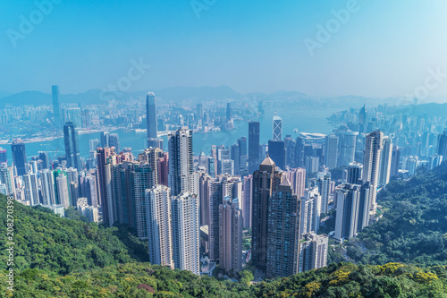 Plakat Hong kong skyline