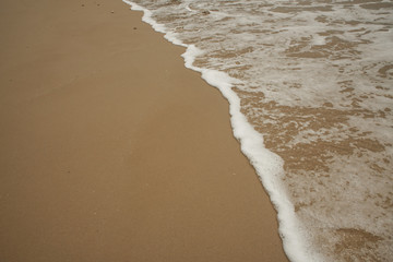 Sea wave on Cat Ba beach