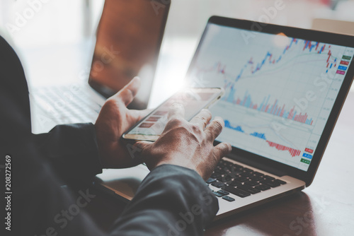 Fotomural Businessmen and investors and work