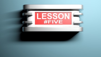 Poster - Wall lamp for LESSON FIVE - 3D Rendering