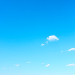 almost clear blue sky in fine weather