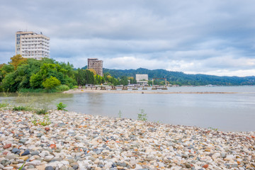 Canvas Print - Abandoned blocks, Abkhazia