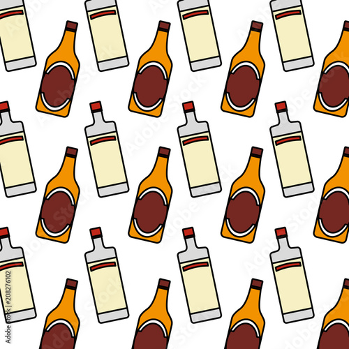 kolorowe-tlo-wodka-i-piwo-butelka-trunek