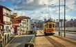 Tramway car in Porto, Portugal