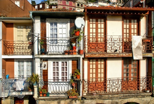 Typical houses in Oporto, Portugal
