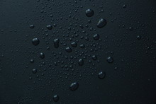 Water Drops On Black Background Abstract Texture Background
