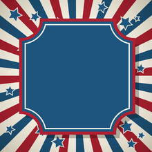American Patriotic Background Frame
