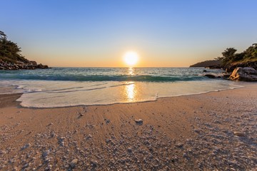 Wall Mural - Marble beach (Saliara beach), Thassos Islands, Greece