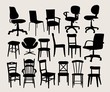 © martinussumbaji - Chair Classic and Modern Silhouettes, art vector design