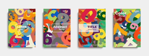 Wall Mural - abstract cover design. banners