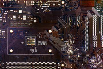 black hardware abstract electronic circuit board computer