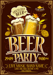 Beer party poster