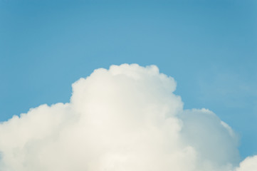 Wall Mural - cumulus clouds in a clear blue sky. aerial clouds.