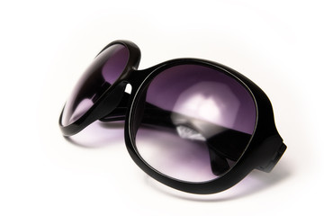 stylish sunglasses on a white background