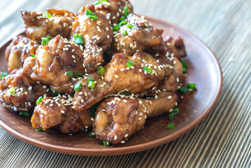 Wall Mural - Chicken teriyaki wings