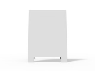 Wall Mural - Crezon A-frame sandwich boards for design mock up and presentation on isolated white background, 3d illustration