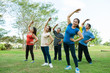 © DragonImages - Senior people exercising