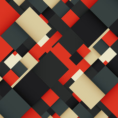 Wall Mural - Abstract background with colorful squares. Business design template. Vector