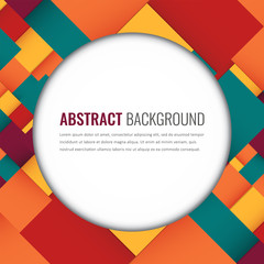 Wall Mural - Abstract background with colorful squares. Business design template. Vector